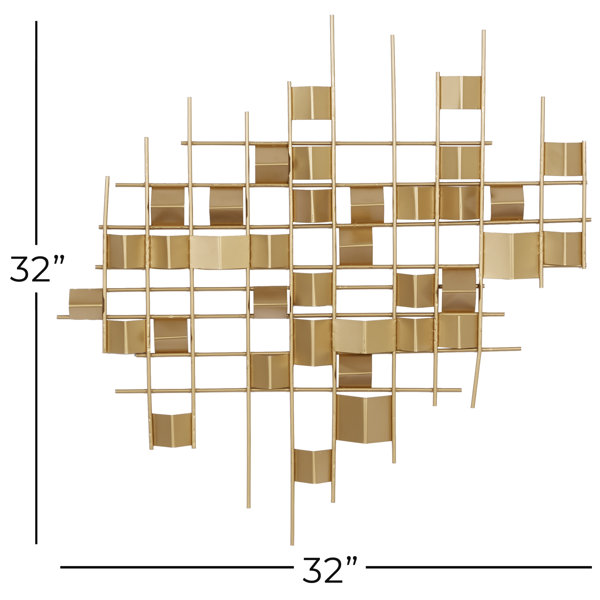 Mercer41 Angled Metal Wall Décor & Reviews Wayfair